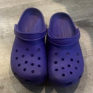 Purple crocs M7 W9